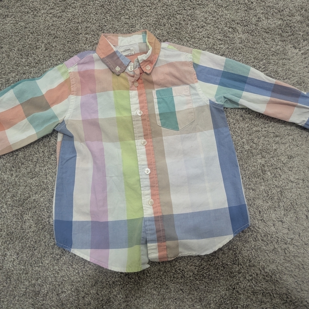Crewcuts Multicolor Plaid Button Down Shirt